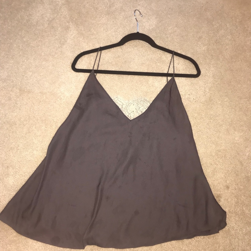 Size small charcoal grey free people tank